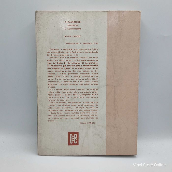Livro - Allan Kardec -O Evangelho segundo O Espiritualismo - Ref: Par3