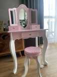 Toaletka kinderplay + akcesoria drewniana