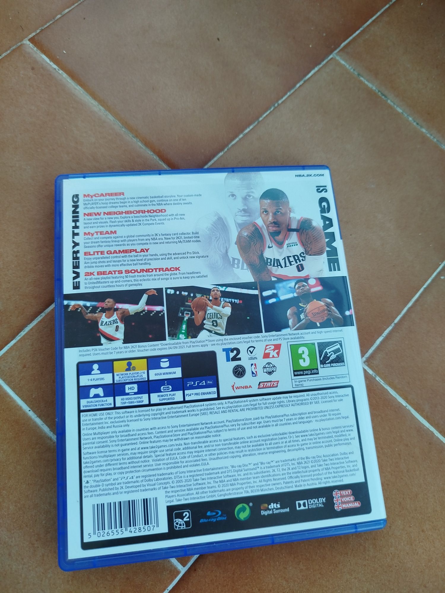 Jogo NBA2k21 PS4