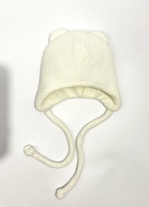 Зимова дитяча шапка з вушками (42 розмір)