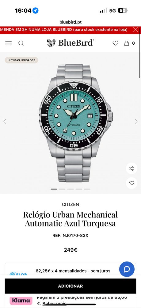 Citizen Urban Automatico NJ0170