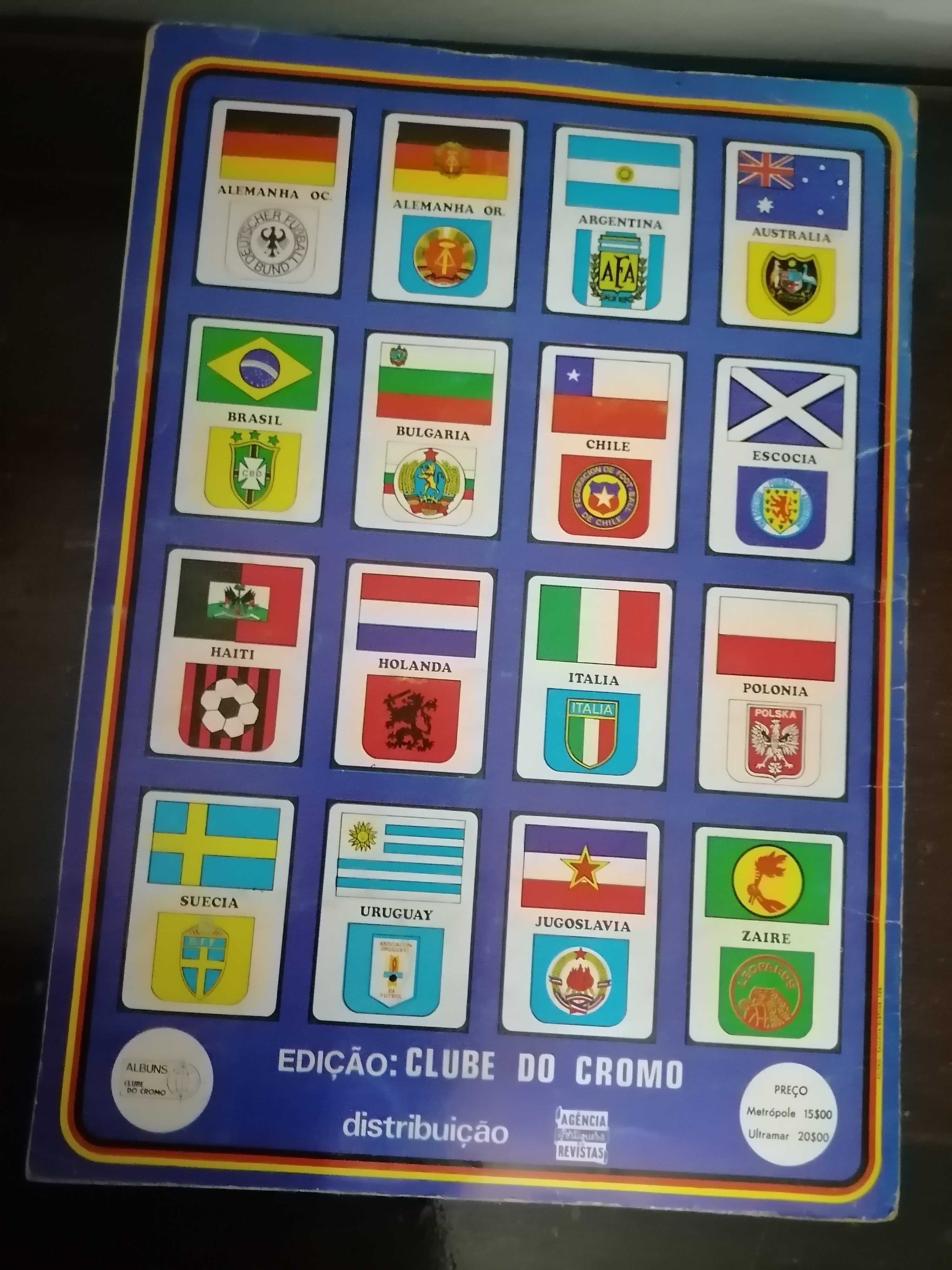 Caderneta Cromos FUTEBOL Campeonato Mundial MUNIQUE 1974 *COMPLETA*