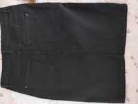 Czarna spódnica jeansowa 38