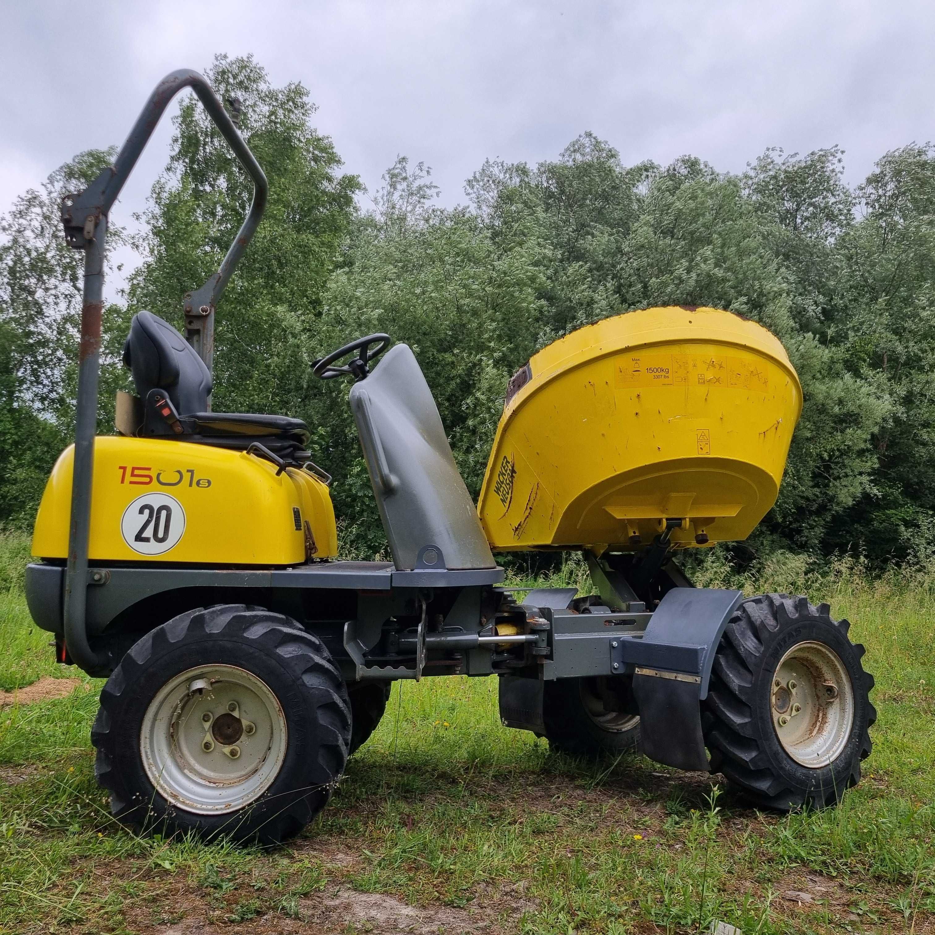Wozidło 1,5t WACKER NEUSON 1501 zNorwegii 2016r JAK NOWE 1050Mtg Obrót