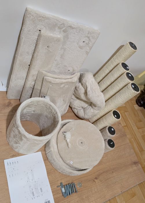 Penelope Drapak Dla Kota Beżowy 55X40X116Cm Po Zwrocie