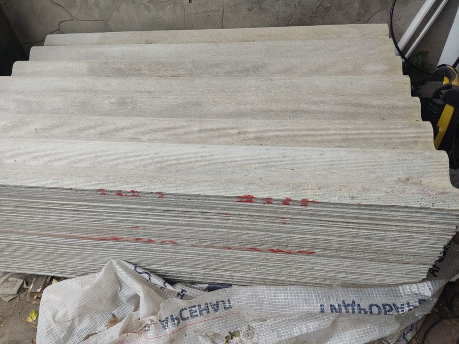 Шифер 8 волновый, гвозди