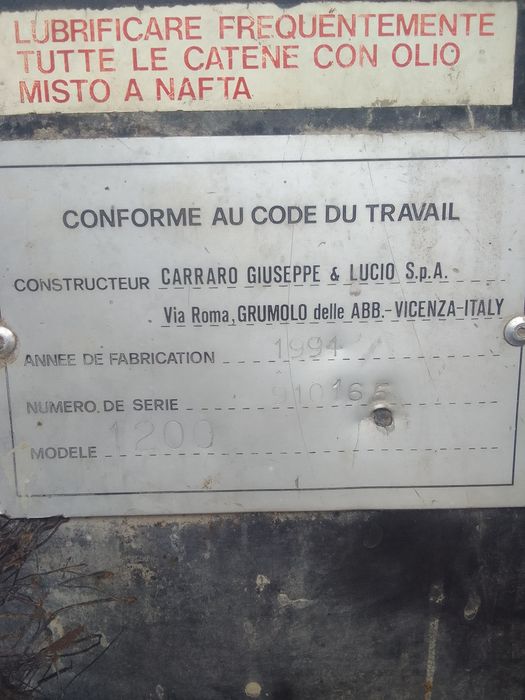 Prasa carraro olimpic 1200