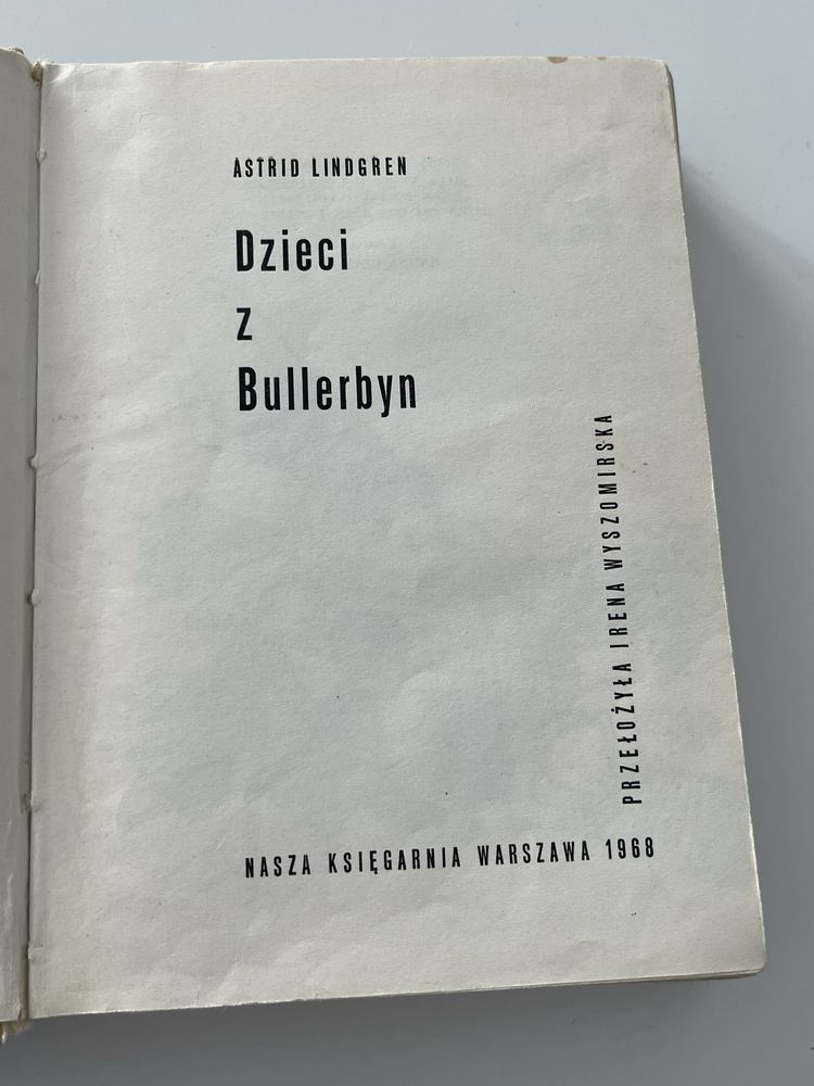 Dzieci z Bullerbyn Astrid Lindgren 1968 rok