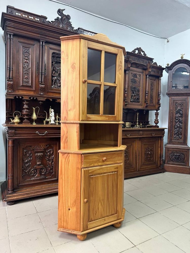 Кутова вітрина дерево угловая витрина 3217