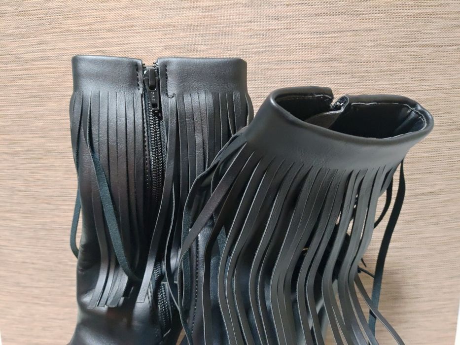 Ботинки стрипы тройки чёрные Pleaser 36 размер новые