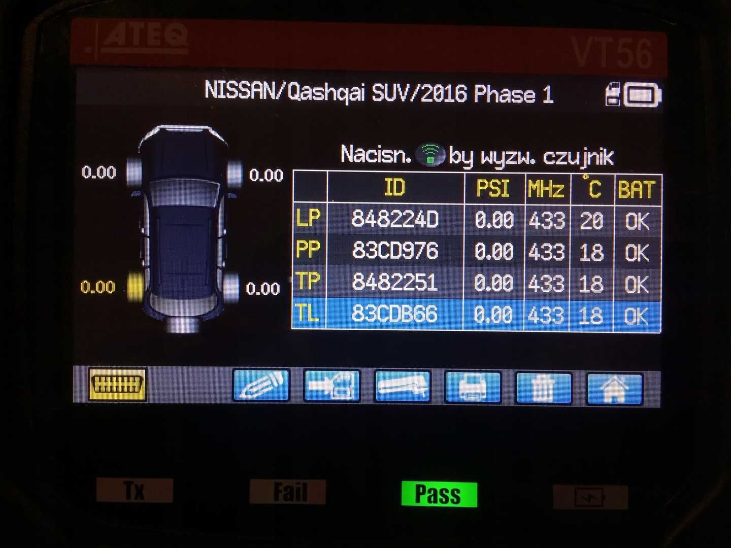 4x czujniki ciśnienia TPMS NISSAN QASHQAI X-TRAIL NOTE 407003VU0A NOWE