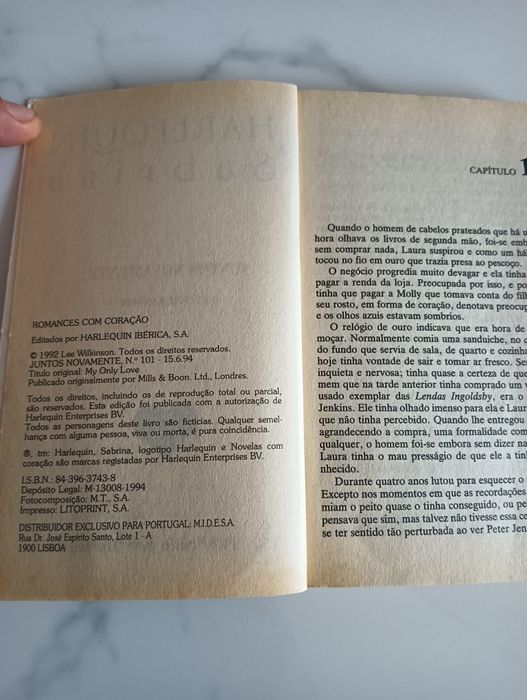 Juntos Novamente	Lee Wilkinson	Colecção: Harlequin Sabrina	Nº 101