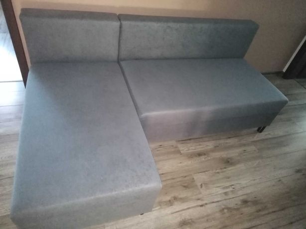 Sofa, narożnik,-rozkładana, dwuosobowe łóżko w jednym 200/135 Jak Nowa