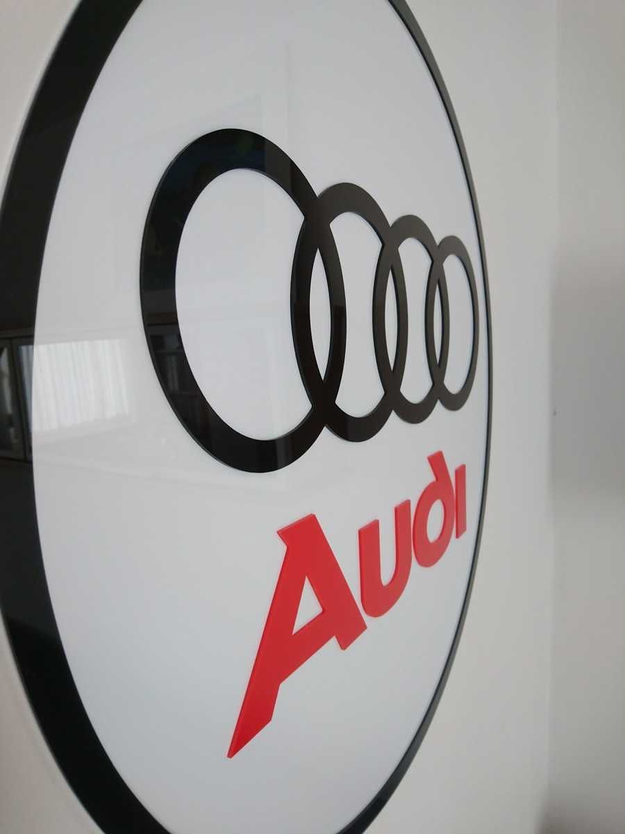 Logo Audi na ścianę prezent dla męża chłopaka do domu garażu