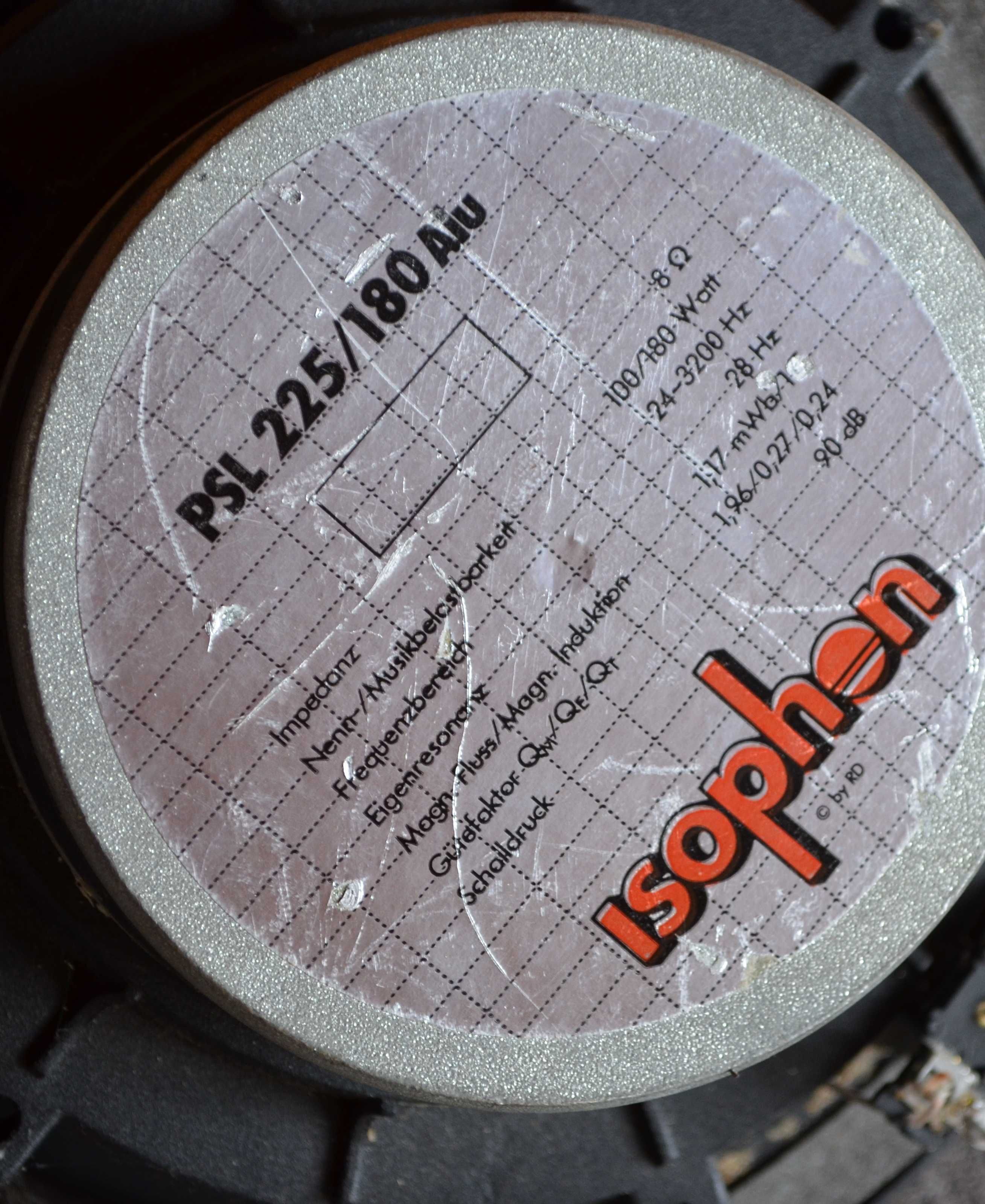 Głośniki Isophon PSL 225 / Alu