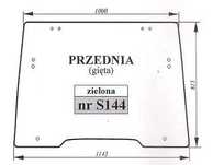szyba do ciągnika Case, Fiat, Ford, New Holland - przednia  S 144