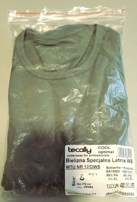 Bielizna specjalna letnia S oliwka