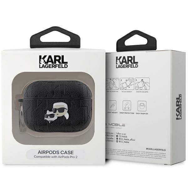 Karl Lagerfeld KLAP2PGKCPK AirPods Pro2 (2022/2023) cover czarn