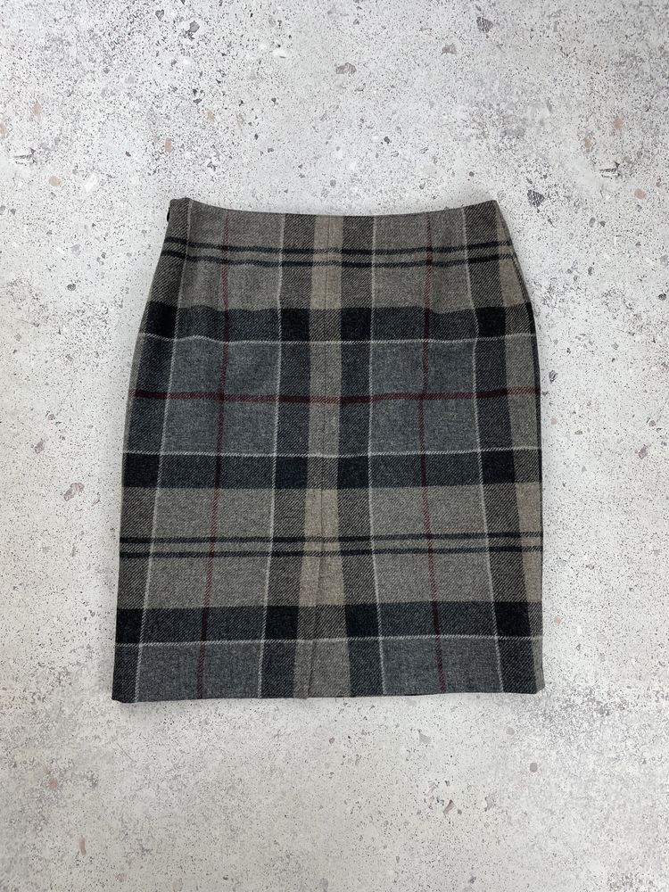 Barbour winter tartan women’s check wool skirt юбка спідниця оригінал