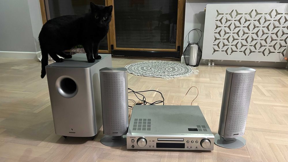 Onkyo DR-S501 amplituner kino domowe + zestaw 2.1 + pilot