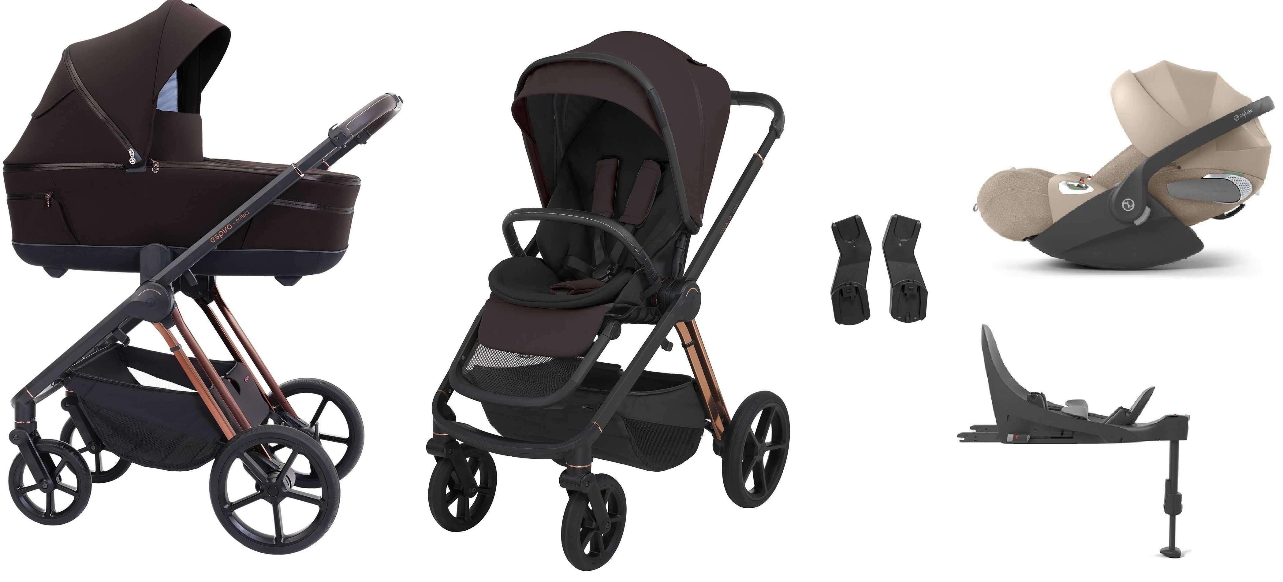 4w1 Espiro Miloo 2025 + Cybex Cloud T + Baza T