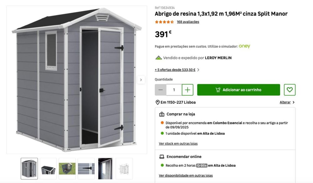 Abrigo de Jardim em optimo estado