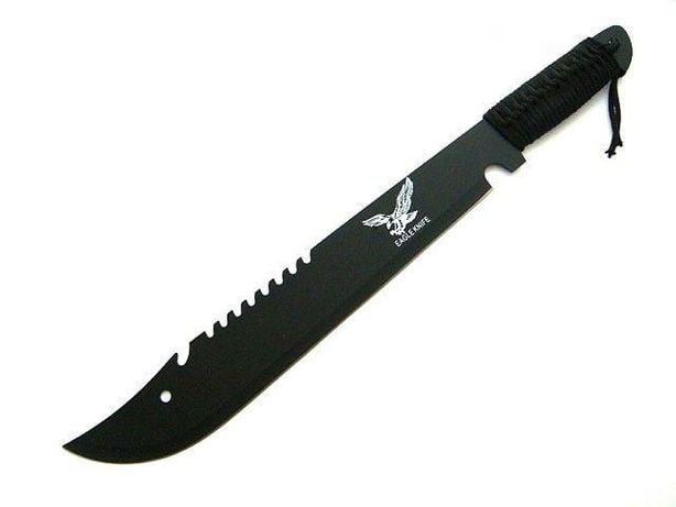 Duża Czarna Maczeta Miecz Nóż 50 cm Pokr. N602