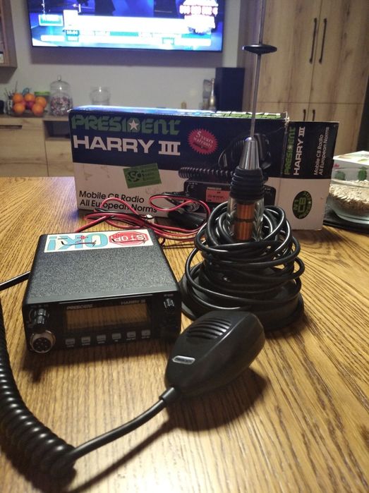 CB Radio President HARRY III + ANTENA