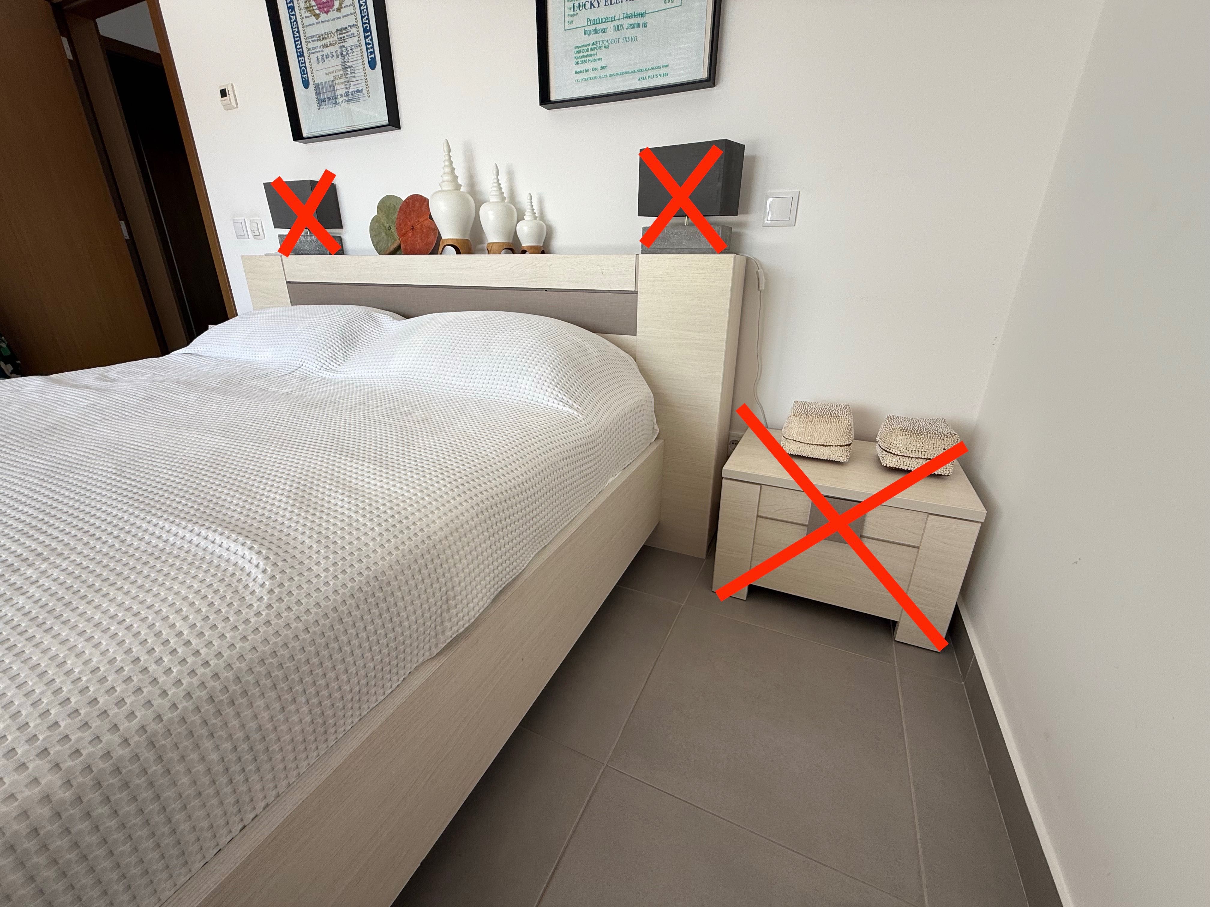 Cama casal com colchao / Queen size bed with mattress