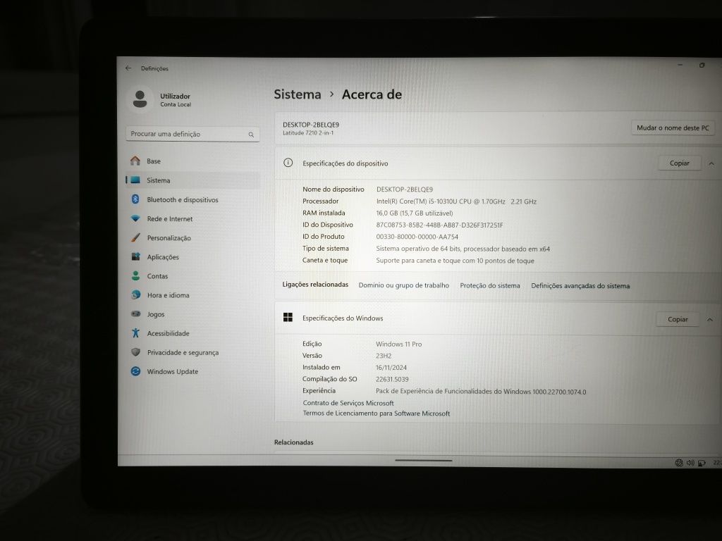 Dell portátil tablet