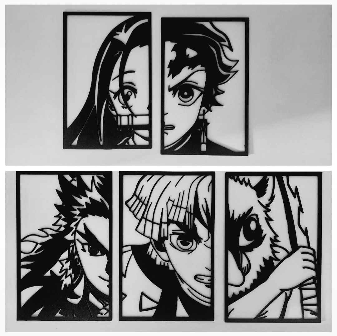 Demon slayer, one piece, naruto, star wars