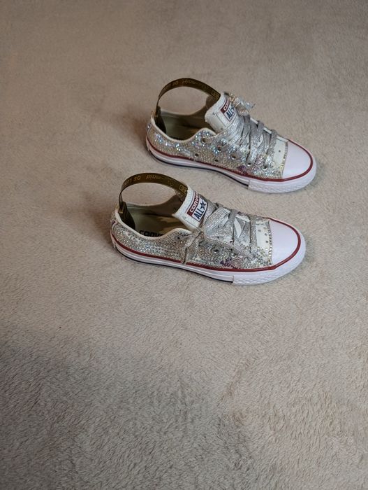 Кеди кросівки стрази Converse 30-29 р. 19-19.5см