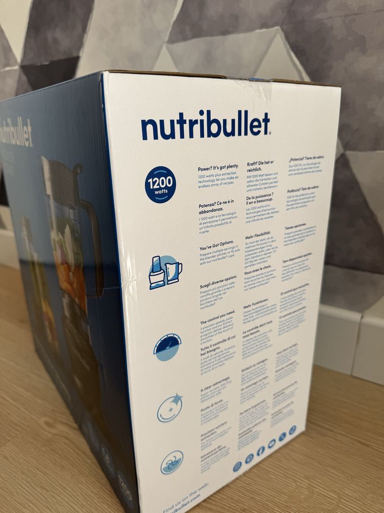 Nowy Blender kielichowy Nutribullet NBF500DG 1,6l 2 butelki