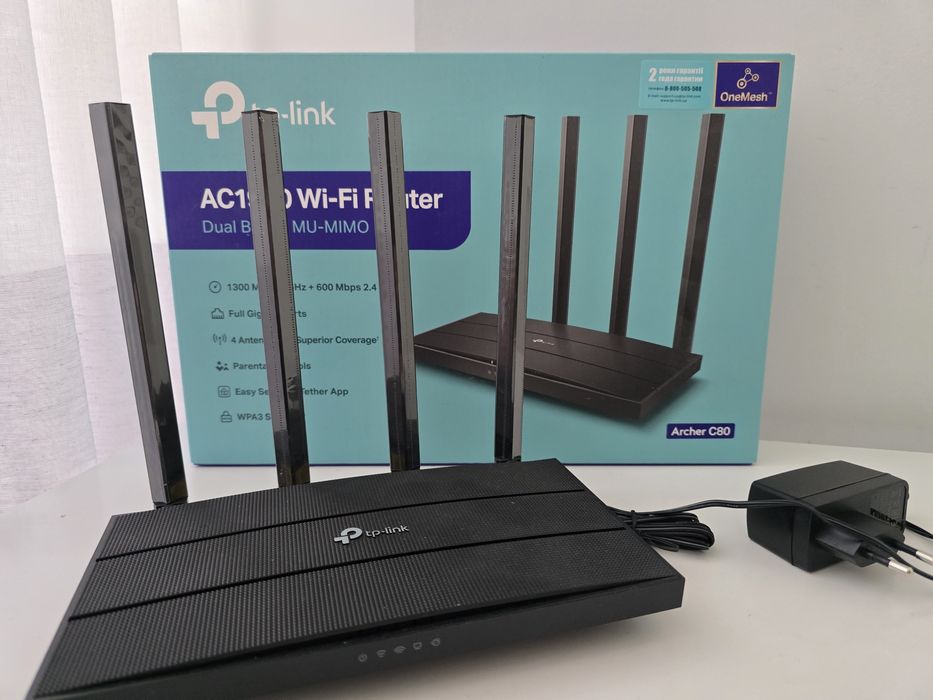 WiFi Роутер, Маршрутизатор TP-Link ARCHER-C80, новий, відкрита коробка