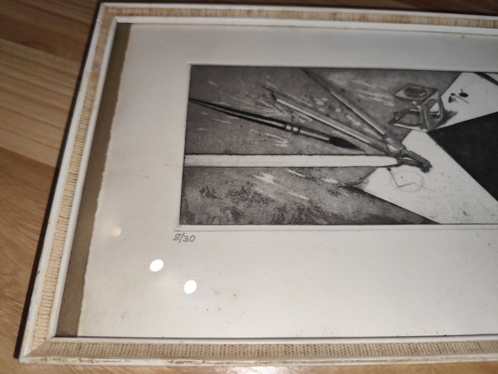 Litografia limitowana 1976 podspiana