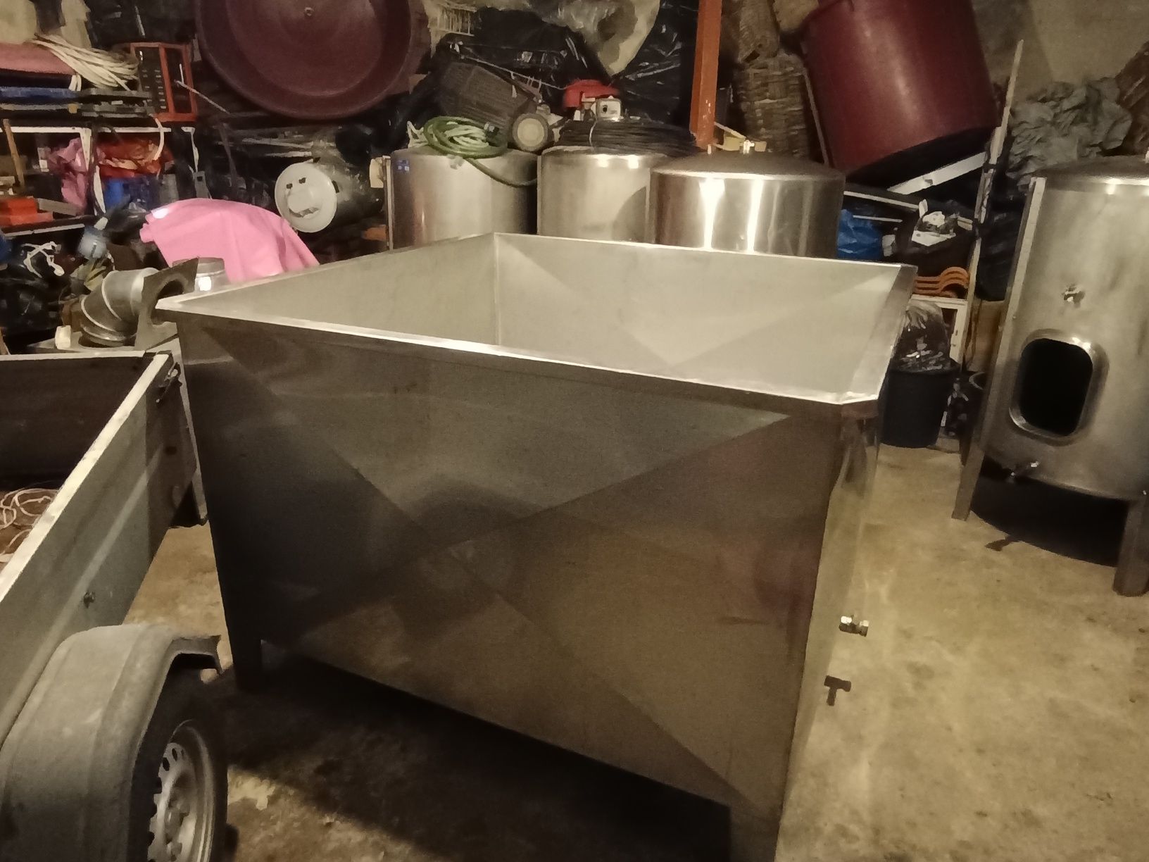 Lagar em inox 2000 litros