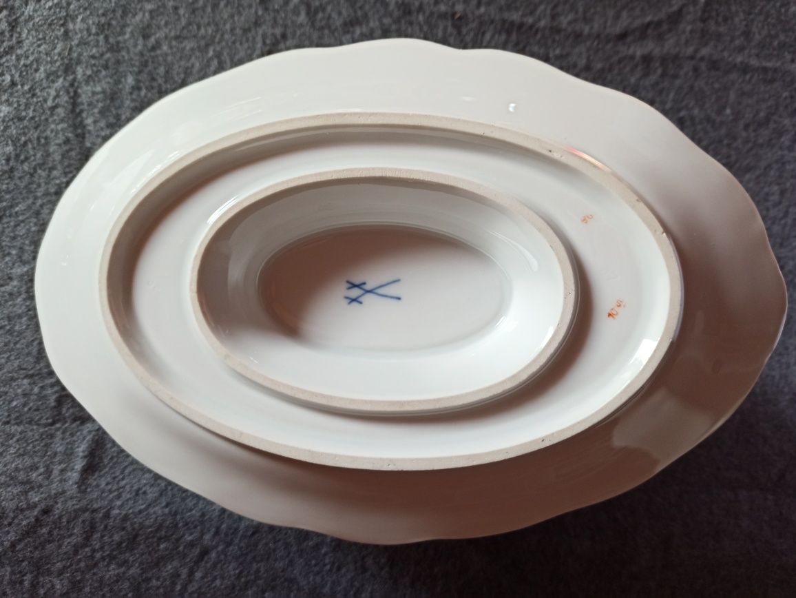 Porcelana MEISSEN Sosjera Królewska Manufaktura Porcelany RÓŻE Miśnia
