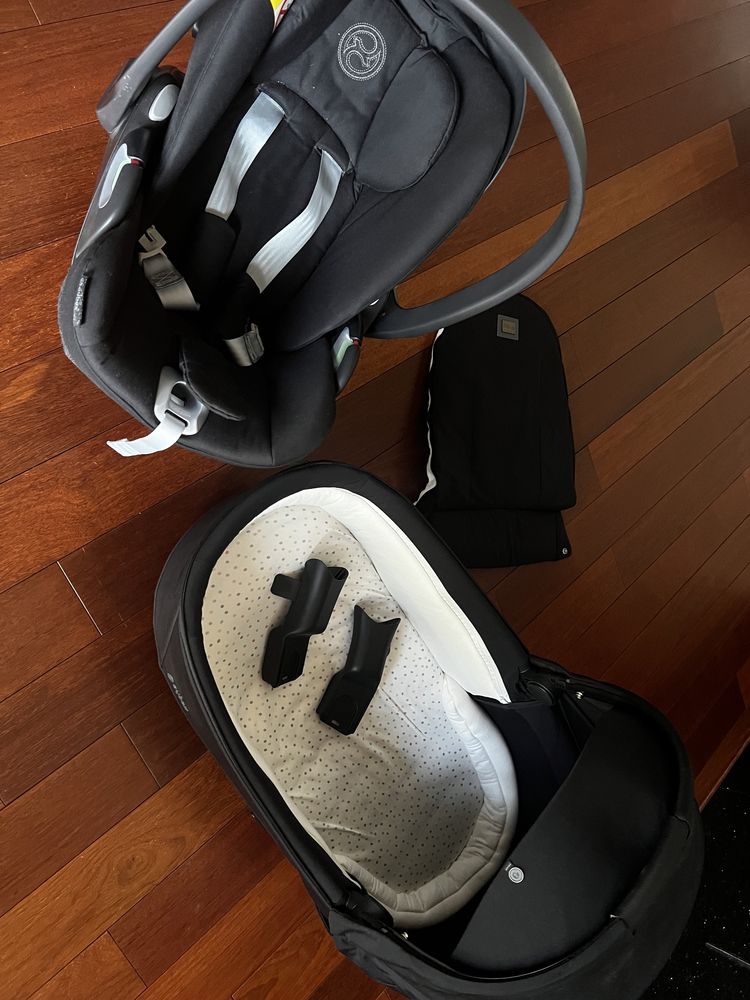 Cybex priam 4.0 sepia black gondola + fotelik