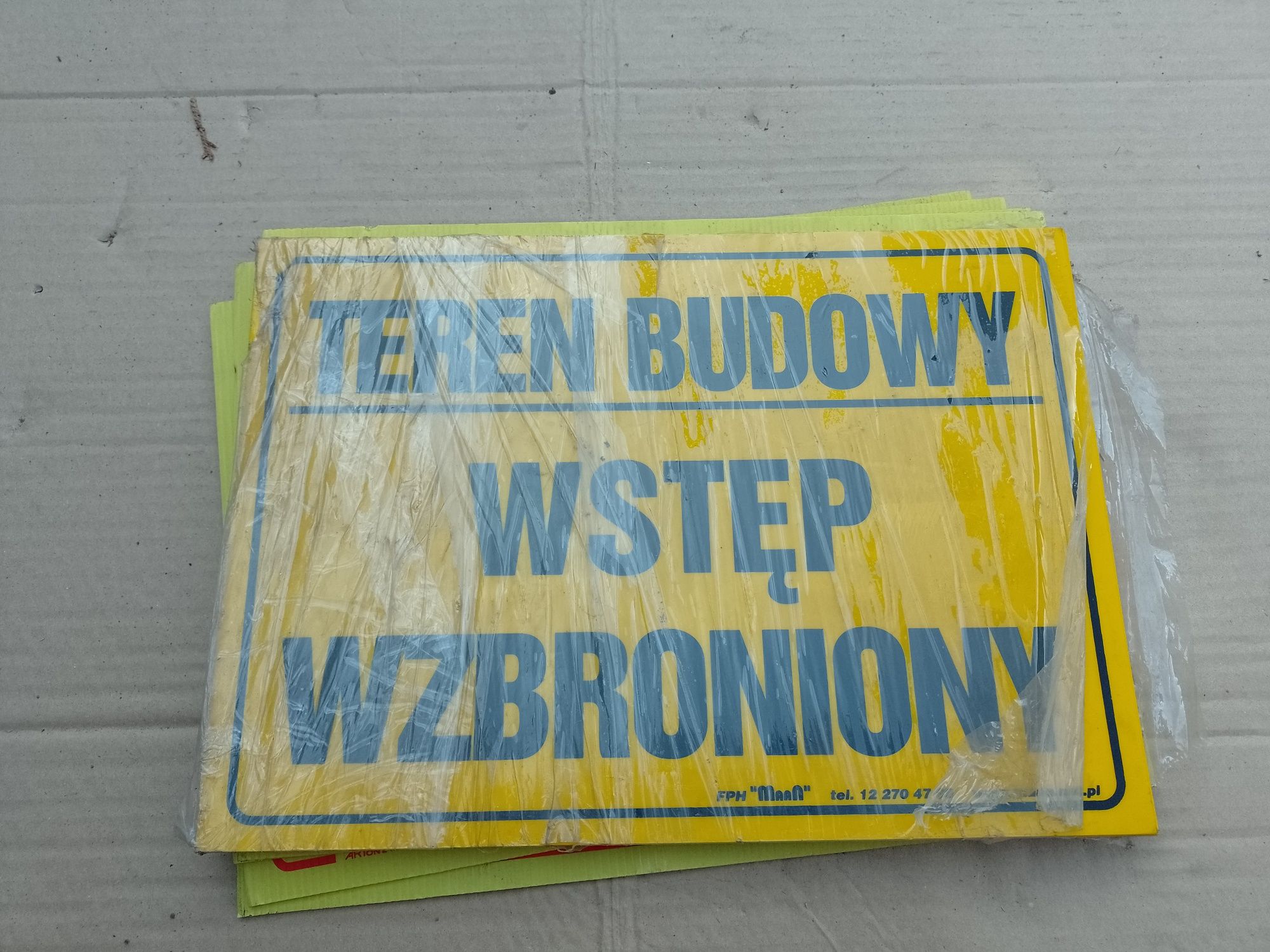Tablica informacyjna pcv