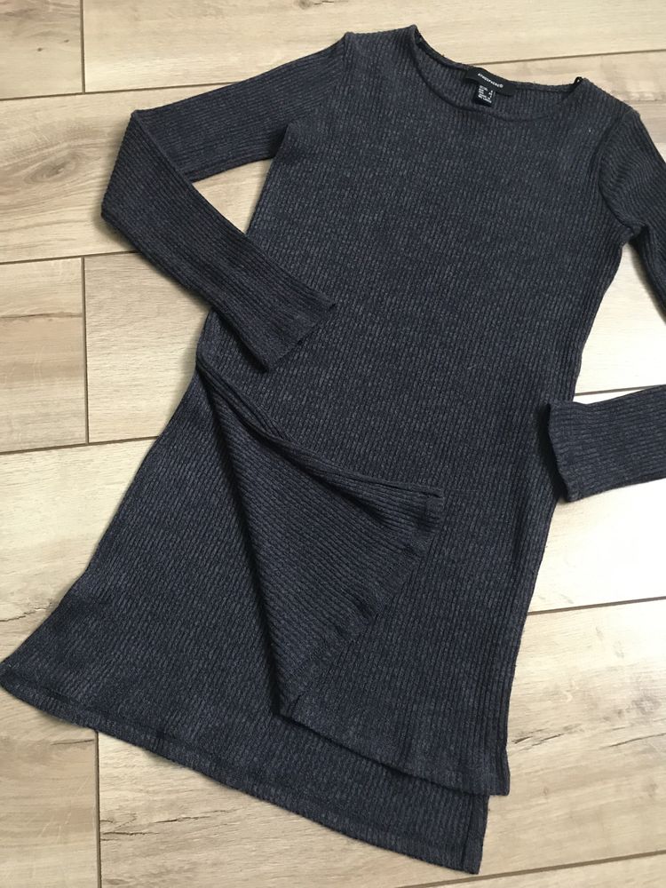 Sweter długi rękaw wycięcia na boku fioletowy atmosphere 34 XS