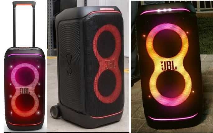 Głośnik imprezowy JBL PartyBox 320, ścianka, neon Happy birthday