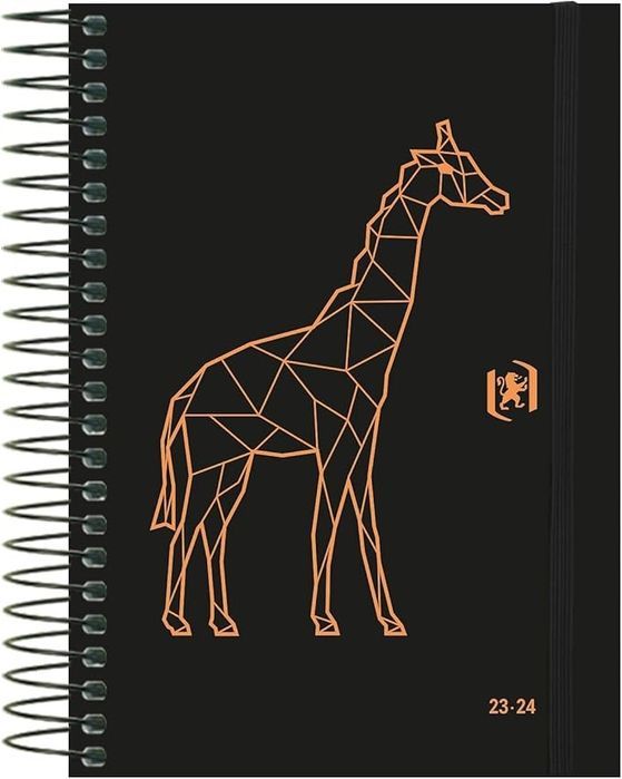 outlet planer oxford czarny/złoto 12x18 cm hiszpański opis 2023/2024