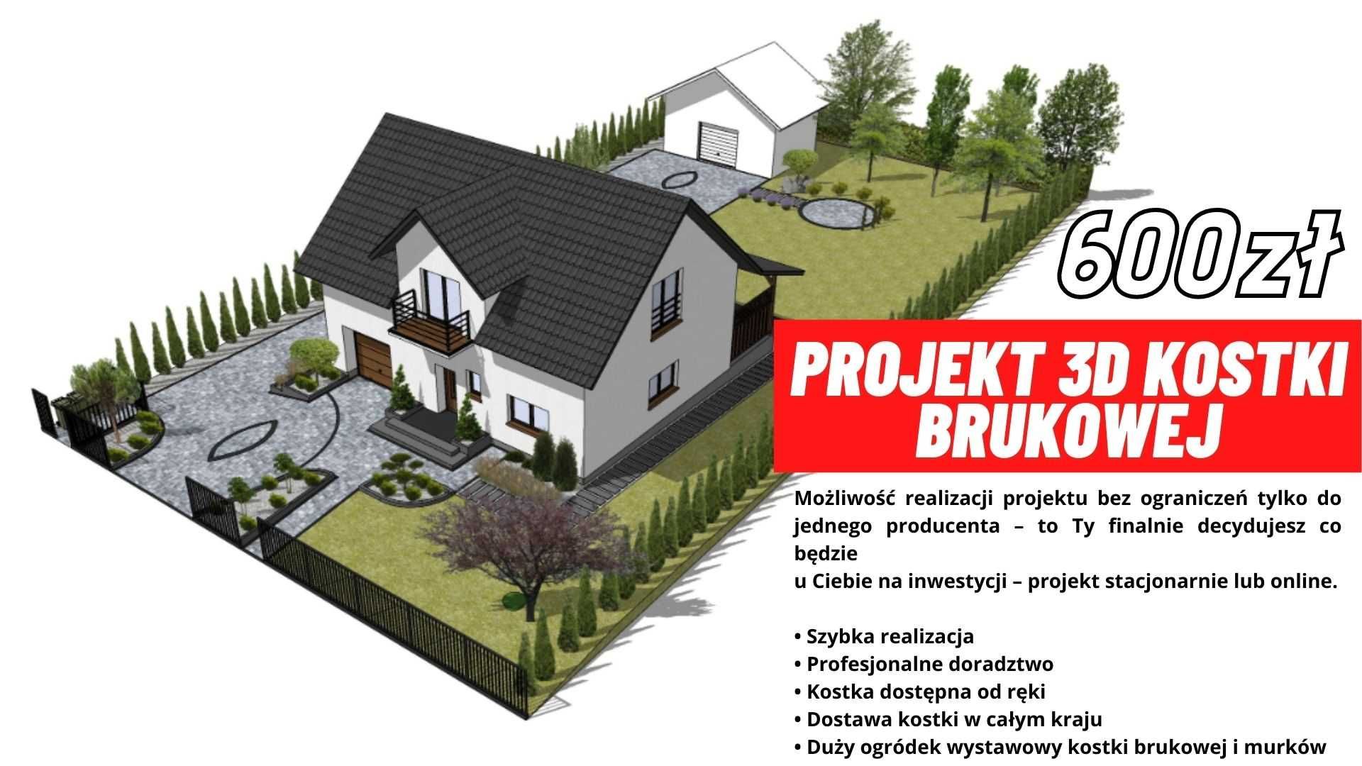 DROGBRUK Via tres inverno tarasy-podjazd-projekt-tanio KOSTKA BRUKOWA