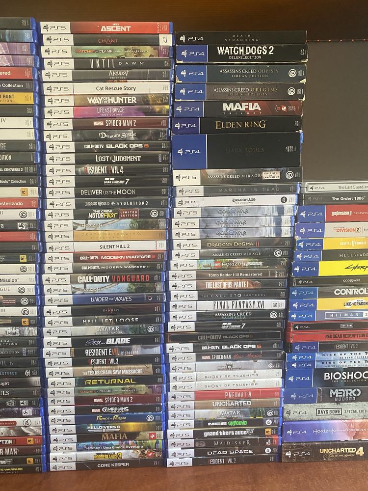 Lote de jogos para PS4 e PS5