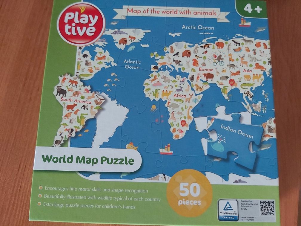 Puzzle -Mapa swiata