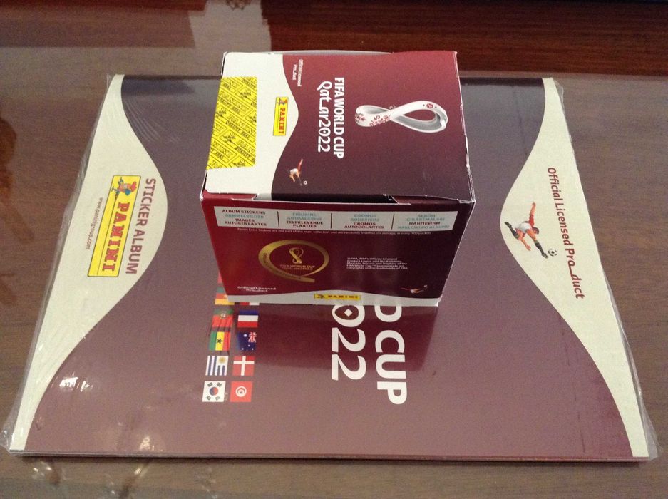 Caderneta Qatar 2022 Panini Mundial Copa FIFA Álbum NOVO + 10 saquetas