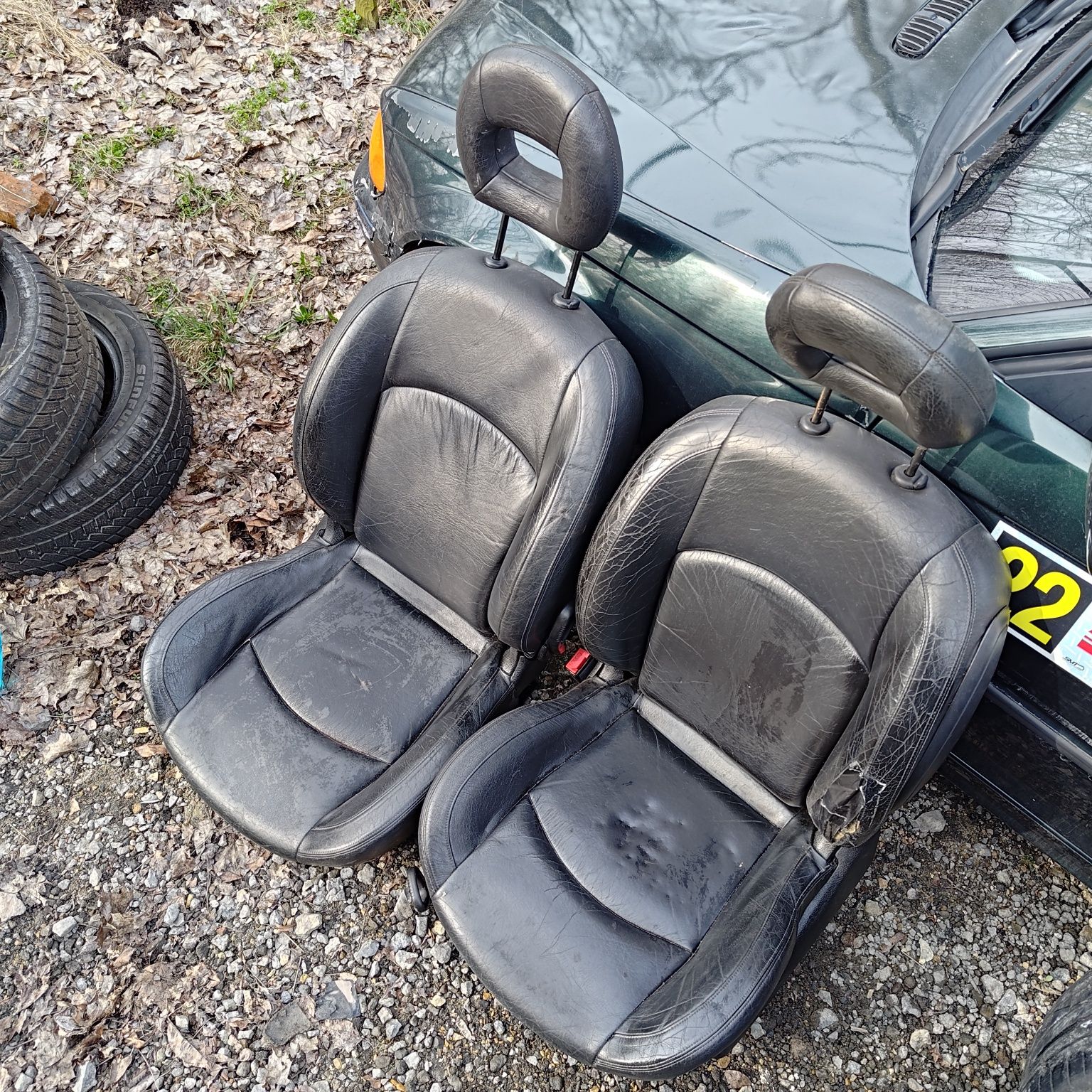 Fotele  skórzane Peugeot 206