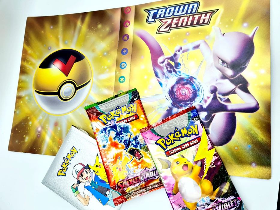 Duży zestaw Pokemon album na karty format A5 + karty nowe