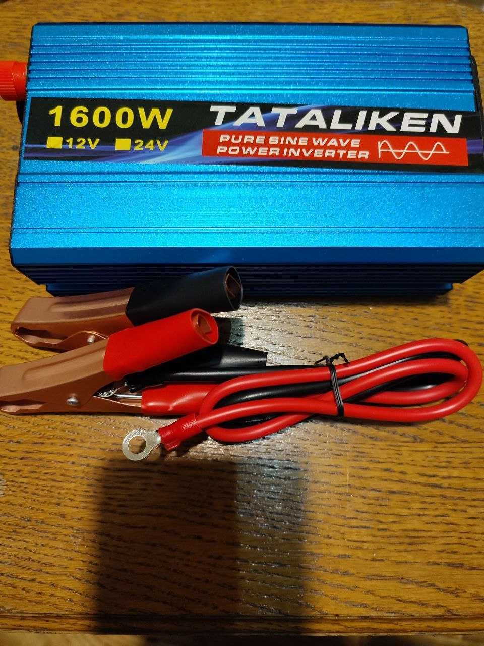 Інвертор Tataliken  з 12В на 220В 2200W чистий синус,  2500W