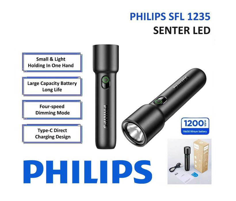 СКИДКА! Яркий фонарик PHILIPS, мульти-фонарик, автономные ночники